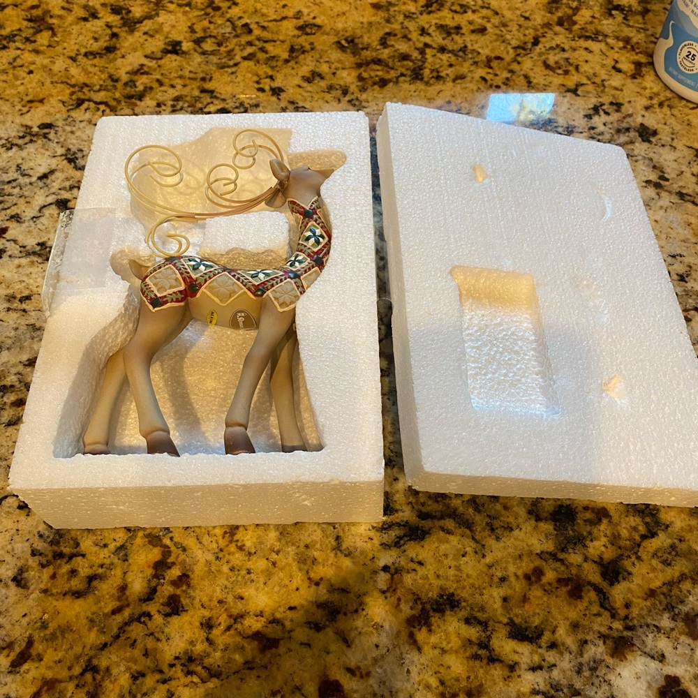 Elegant Multicolor Reindeer Figurine